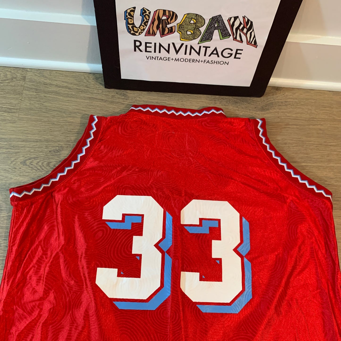 VINTAGE DELAWARE STATE UNIVERSITY HORNETS #33 BASKETBALL JERSEY