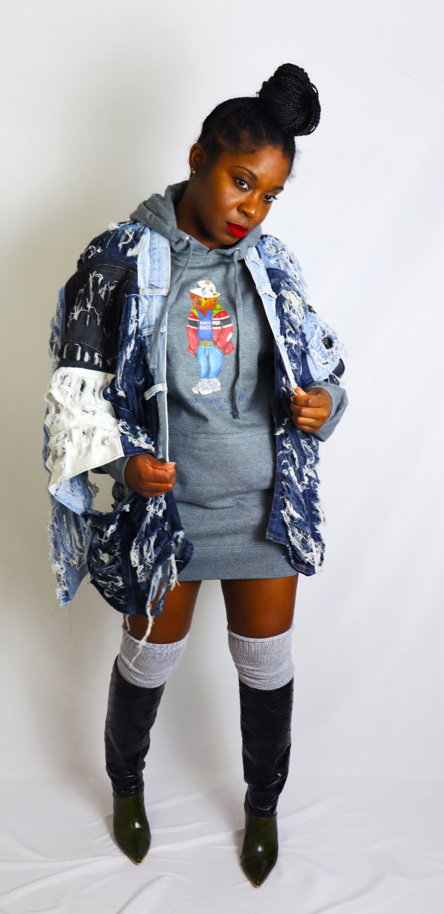 DC BEAR BY MOE LAUREN HOODIE